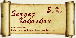 Sergej Kokoškov vizit kartica